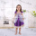 wholesale baby clothes ruffle purple princess dresses